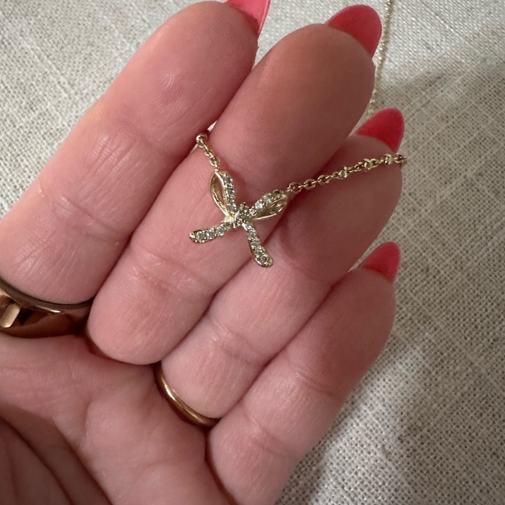 Kendra Scott Gold Bow Necklace